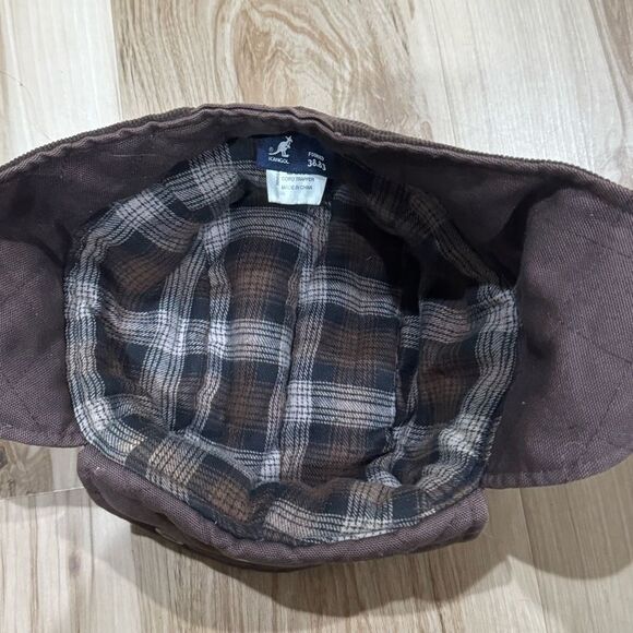 Kangol Cord Hudson Brown Corduroy Flat Cap Men’s Large - Picture 2 of 4